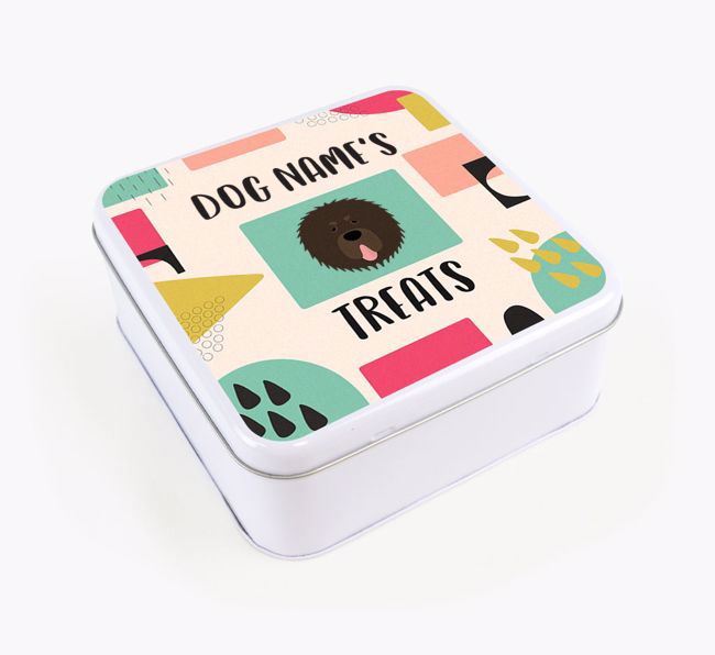 Personalised 'Abstract Design' Square Tin for your {breedFullName}